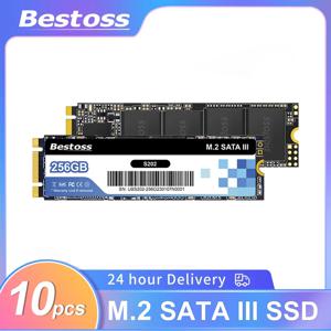 Bestoss 10PCS M.2 SATA 3.0 2280 SSD 하드 드라이브 M2 ssd m.2 데스크탑 노트북 용 1 테라바이트 256GB 512GB 128GB M 키 hdd