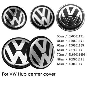 4Pcs 자동차 휠 허브 커버 림 센터 캡 장식 액세서리 VW 폴로 골프 Sagitar Jetta Bora Lavida Tiguan Passat Santana