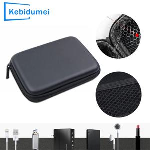 2.5 인치 HDD 박스 가방 케이스 외부 휴대용 HDD 용 휴대용 하드 드라이브 가방 hdd 박스 케이스 케이블 보관 가방 보호 블랙/블루