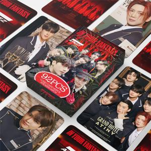92pcs Kpop ATEEZ  Lomo Cards and Stickers World Tour in Your Fantasy ATEEZ Photo Cards Postcards