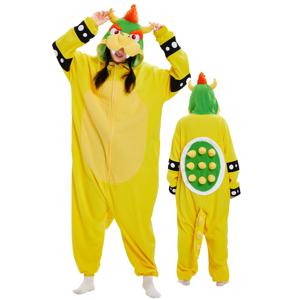 Onesieshow 동물 Kigurumi 잠옷 할로윈 Onesies 성인 만화 노란색 잠옷 코스프레 파티 의상 여성 Homewear