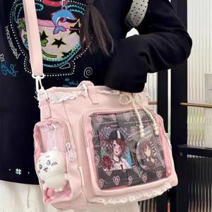 발레 소녀 큰 식욕 Itabag 일본 2 차원 단일 어깨 Crossbody 가방 친구를위한 선물 여성 핸드백
