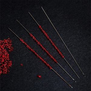 10pcs 스테인레스 스틸 구슬 바늘 쥬얼리 만들기 바늘 스레더 세트 쥬얼리에 대한 긴 스트레이트 빅 아이 구슬 도구