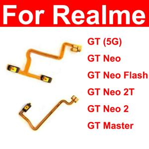 전원 볼륨 버튼 플렉스 케이블, Realme GT GT Neo 2 2T GT Master Narzo 30 4G 5G 전원 볼륨 사이드 키 리본 부품