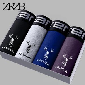 Boxershorts 남자 복서 남성 속옷 남자 팬티 코튼 소프트 짧은 복서 망 통기성 편안한 복서 팬티 L-4XL