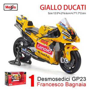 마이스토 1:18 2023 두카티 레노버 팀 # 1 Bagnaia 챔피언 드라이버 Moto GP 레이싱 주조 합금 오토바이 모델 컬렉션 선물 장난감