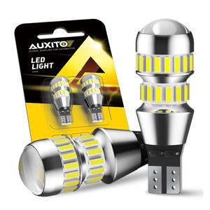AUXITO 2Pcs T15 LED 전구 W16W LED 램프 Canbus 오류 없음 4014 42-SMD 912 921 LED 조명 12V 자동차 백업 역방향 조명 2000LM 6000K