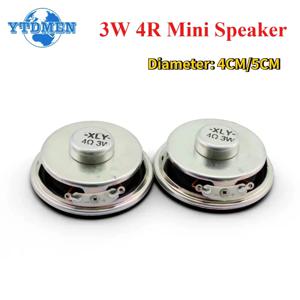 2PCS 미니 스피커 3W 4R 직경 4cm/5cm 증폭기 확성기 Arduino 키트 용 3 와트 4 옴 40mm 50mm 스피커