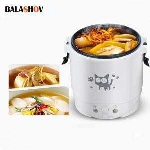 휴대용 전기 미니 밥솥, 가정용 밥솥, 12V, 24V, 220V, 냄비 요리 기계 팬, 자동차 트럭 가정용
