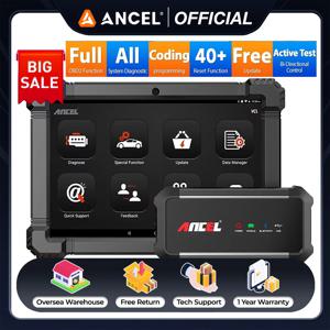 ANCEL X7 HD 헤비 듀티 트럭 진단 도구, 블루투스 OBD2, 모든 시스템 오일 D-P-F 리젠 ECU 리셋, 디젤 트럭 스캐너, 12V, 24V