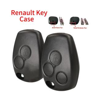 Jingxin 2/3 버튼 Renault Dacia Modus Clio 3 Twingo Kangoo 2 Fob Key Embryo 용 원격 자동차 키 쉘 커버 케이스 스타일링