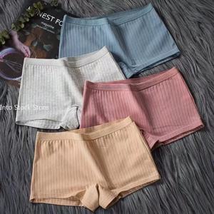 여성 복서 속옷 코튼 숙녀 안전 바지 여성 원활한 속옷 솔리드 아늑한 Boyshorts 섹시한 란제리