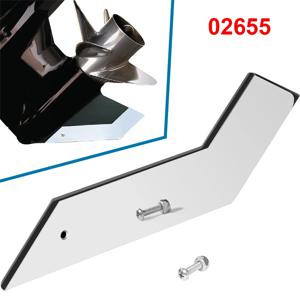 02655 스테인레스 스틸 Skeg Protector Fix 손상된 Skeg은 Mercruiser, Mercury, Suzuki 및 Yamaha 모터, 보트 액세서리에 적합합니다.