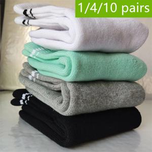 요가 레트로 코튼 양말 편안한 다채로운 중간 양말 필라테스 피트니스 여성 사계절 스포츠 요가 긴 양말 1/4/10pair