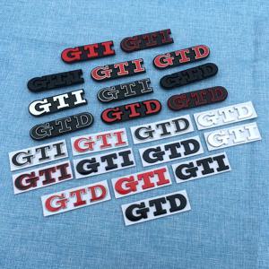 3D 금속 자동차 그릴 스티커 GTI 엠블럼 폭스 바겐 골프 5 폴로 골프 7 5 6 Mk6 7 R 7 Gtd Mk7 Mk4 Mk5 GTI 자동차 스티커