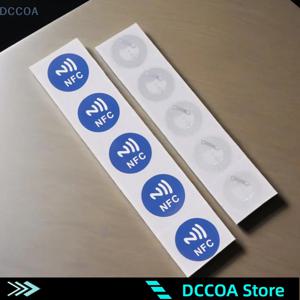 1/20/50Pcs 재기록 가능한 비밀 키 NFC 라벨 스티커 RFID 배지 라벨 스티커 전자 NFC 태그