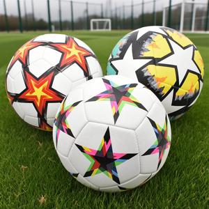 1PC 축구 공 표준 크기 5 기계 스티치 공 PU 소재 스포츠 리그 경기 축구 훈련 공 Futbol Voetbal