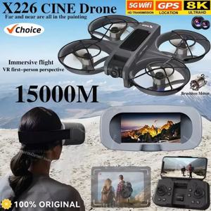 X226 미니 RC 드론 WiFi 8K HD 듀얼 카메라 6축 헤드리스 모드 헬리콥터 360 °   플립 리모컨 쿼드콥터 소년 장난감 선물 UA