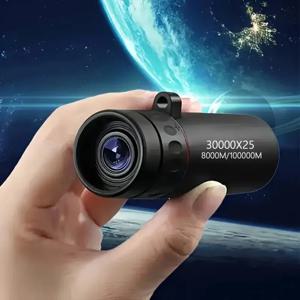 신형 미니 휴대용 2000x25 HD 단안 망원경 휴대폰 망원경 홀더 포함 캠핑 사냥 조류 관찰 망원경