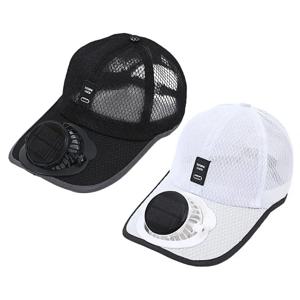 태양 팬과 통기성 Sunhat 야외 태양 보호 모자 USB 충전식 팬 야구 모자 여름 들어 갔어 양산 모자