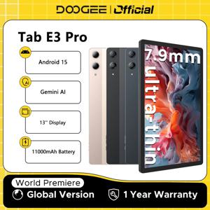 【브랜드+】두지 탭 E3 프로 2 in 1 태블릿 PC 13인치 안드로이드 15 제미니 AI 32GB 램(8+24) 256GB 11000mAh 배터리 헬리오 G100 옥타