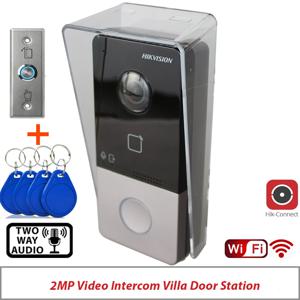 정품 다국어 hikvision DS-KV6113-WPE1(C) IP 초인종, WiFi 초인종, 문짝 전화, 비디오 인터콤 IC 카드 잠금 해제