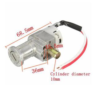 범용 배터리 충전기 미니 잠금 장치, 오토바이 전기 자전거 스쿠터, 전기 자전거 잠금 액세서리, 2 키