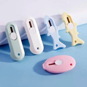 귀여운 미니 포켓 사이즈 공예 포장 상자, 종이 봉투 커터, 유틸리티 나이프, 레터 오프너, 학생 미술 용품
