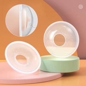 부드러운 산후 젖꼭지 흡입 용기, 아기 수유 모유 수집기, 실리카 젤 컬렉션 커버, 재사용 가능한 수유 패드, 1PC