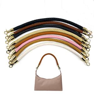 30/40/60cm PU 가죽 땋은 어깨 가방 스트랩 가방 짧은 핸들 DIY 교체 지갑 핸들 핸드백 벨트 액세서리