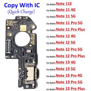 샤오미 레드미 노트 11 11E 12 13 프로 플러스 4G 5G USB 충전 포트 도크 충전기 커넥터 보드 마이크 플렉스 케이블, 신제품