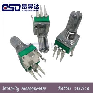 5PCS 수직 단일 R097 RK097 정밀 전위차계, 브래킷 포함, 핸들 15mm, 기어 없음, 3 피트 B10K 2K 5K 100K