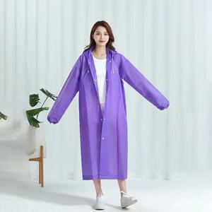 1pc 후드 비 코트 여성 남성 투과성 두꺼운 방수 관광 야외 하이킹 비 판초 야외 제품