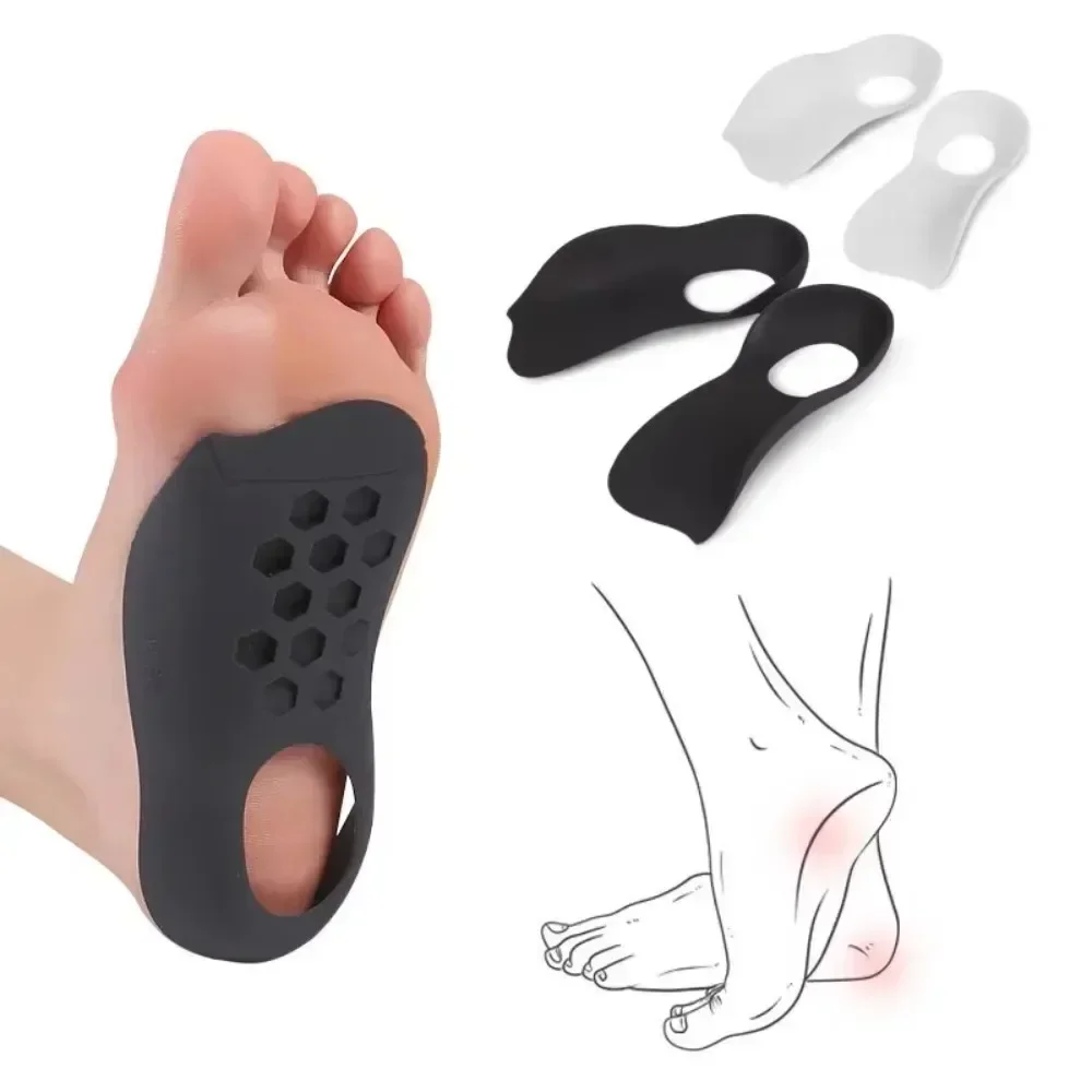 평발, O자형 다리 및 족저근막염을 위한 1쌍의 정형외과용 깔창 - 남녀공용 아치 지지 신발 깔창