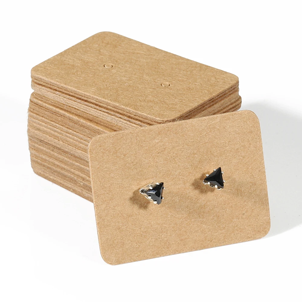 DIY 쥬얼리 선물용 50개 2.5x3.5cm 귀걸이 디스플레이 카드 포장 귀 스터드 카드