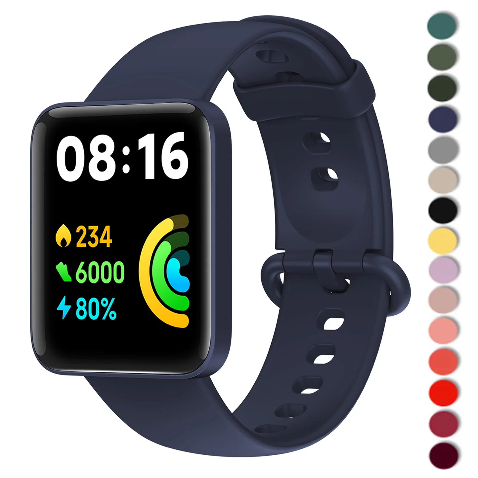 Xiaomi Mi Watch 2 Lite 스트랩 용 실리콘 밴드 글로벌 버전 교체 시계 밴드 팔찌 mi watch lite Redmi Watch 2/1 스트랩