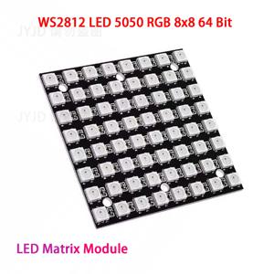 1PCS 8x8 WS2812 LED 5050 RGB 64비트 LED 매트릭스 모듈
