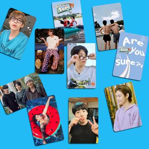 10 개/몫 Kpop Photocard 홀로그램 레이저 사진 인쇄 사진 엽서 KOOKV 팬 선물 액세서리 Merch