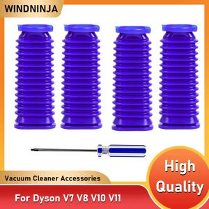 다이슨 V7 V8 V10 V11 진공청소기용 하부 덕트 호스 소프트 롤러 유연 소프트 고무 튜브 노즐 블루 호스 부품