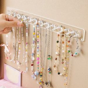 목걸이 옷걸이 아크릴 목걸이 홀더 벽 마운트 보석 주최자 목걸이에 대한 목걸이 홀더 매달려 팔찌 체인