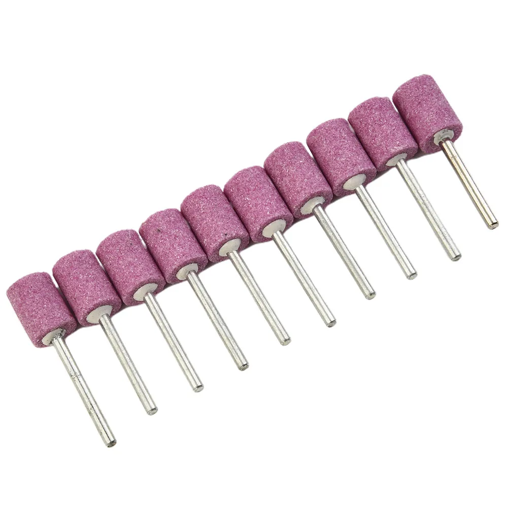 10Pcs 장착 그라인딩 스톤 헤드 세트 Dremel 그라인더 드릴 전동 공구 액세서리 용 12mm 연마 연마 휠 비트 생크