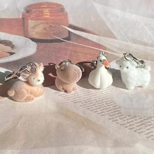 푹신한 알파카 엘크 Capybara 동물 열쇠 고리 수지 만화 사랑스러운 재미 마늘 거위 3D 인형 펜던트 가방 상자 자동차 열쇠 고리 쥬얼리