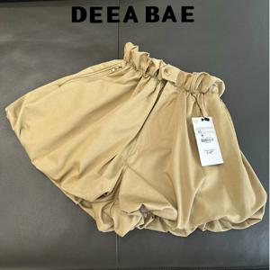 DEEABAE 봄과 여름 새로운 캐주얼 패션 기질 포켓 지퍼 풍선 버전 바지 스커트 반바지