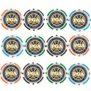 12 카운트 EA ABS 골프 포커 볼 마커, 혼합 색상, 새로운 디자인, 베스트 셀러, 골프 애호가를 위한 훌륭한 골프 선물