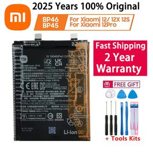 Xiaomi Mi 12 / Mi 12X / Mi 12 Pro 배터리 용 100% 오리지널 고품질 전화 교체 배터리 BP46 BP45 Bateria Fast Ship