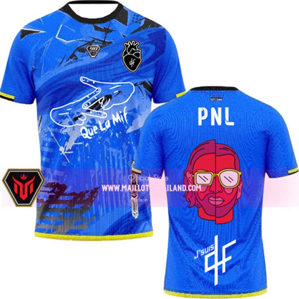 여름 새로운 Maillots thailande 90 Minute MM9 Maillots PNL Tee 어린이 성인 탑 o 넥 느슨한 통기성 남성 여성 스포츠 티셔츠