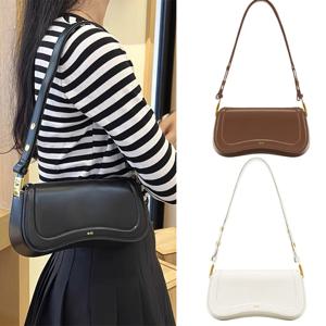 JW PEI 푸딩 백 JOY Niche Bag 여성용 숄더백 여성용 가방 블랙 겨드랑이 통근 가방