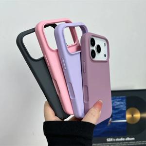 Magsafe 빅 카메라 홀 커버 충격 방지 보호용 iPhone 17/17 Air/17 Pro/17 Pro Max 용 자기 액체 실리콘 케이스