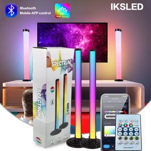 RGB 앰비언트 라이트 블루투스 양면 발광 24키 리모컨 지능형 앱 LED 데스크탑 라이트 앰비언트 라이트