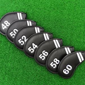 일반 골프 클럽 웨지 커버 클럽 헤드커버 캡 세트 골프 웨지 클럽 커버 블랙